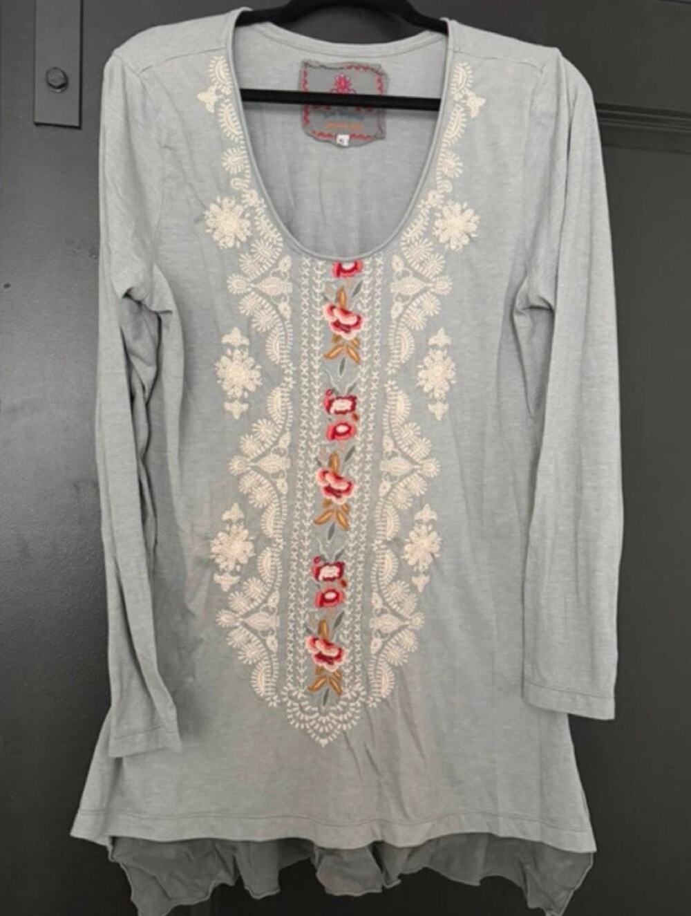 Johnny Was Long Sleeve Tunic Top